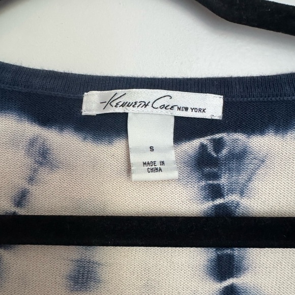 Kenneth Cole New York Navy and Cream Short Sleeve Tee - Picture 2 of 4